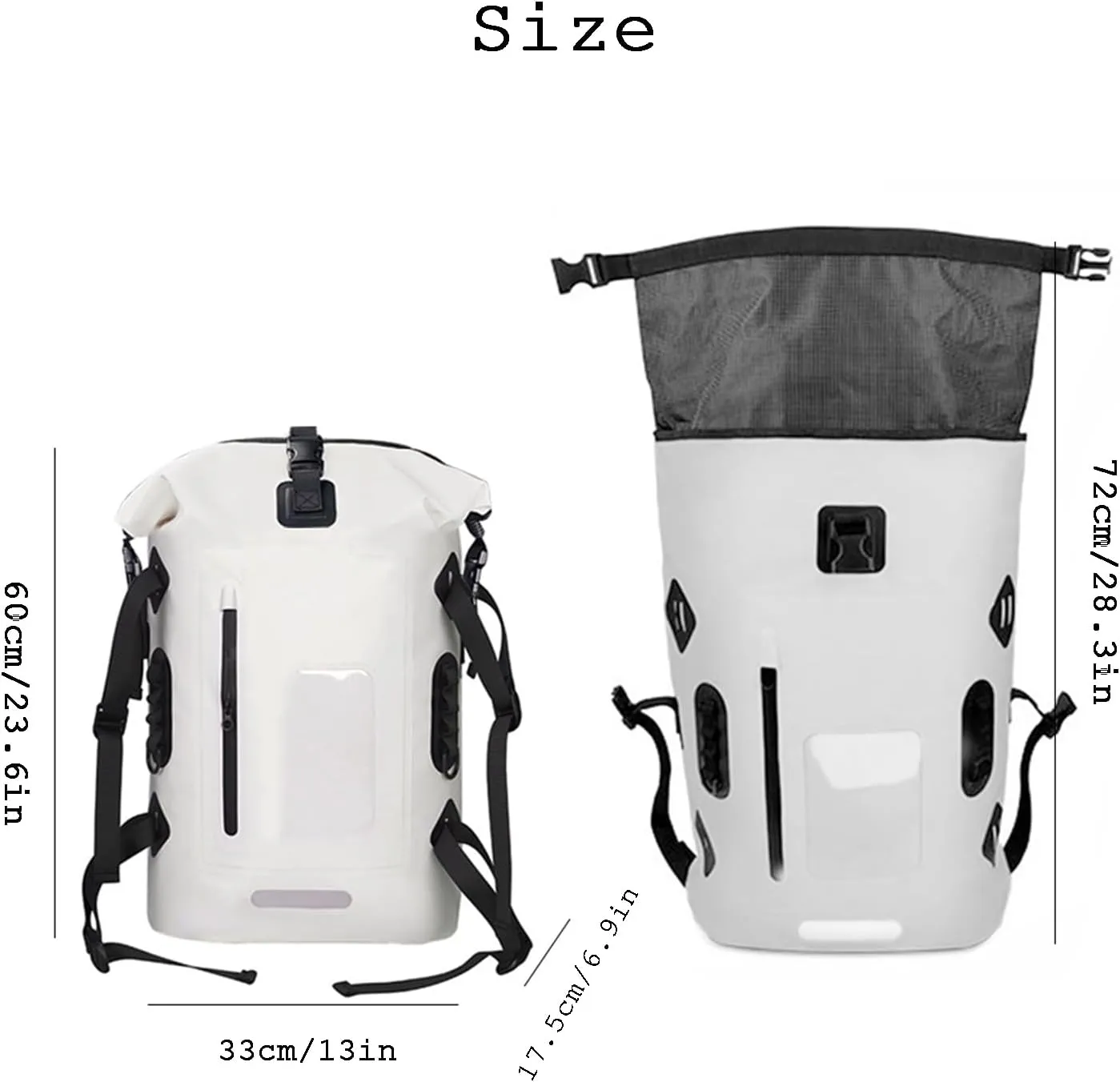 30L Waterproof Backpack Heavy Duty Water Sports Dry Bag Roll Top Waterproof Bag for Kayaking Hiking Swimming Boating Beach,Camouflage