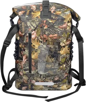 30L Waterproof Backpack Heavy Duty Water Sports Dry Bag Roll Top Waterproof Bag for Kayaking Hiking Swimming Boating Beach,Camouflage