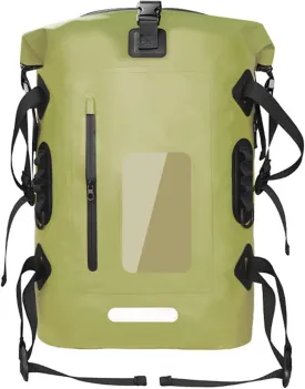 30L Waterproof Backpack Heavy Duty Water Sports Dry Bag Roll Top Waterproof Bag for Kayaking Hiking Swimming Boating Beach,Green