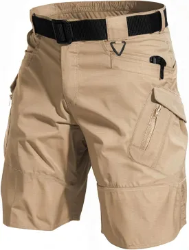 AUTIWITUA Men's Hiking Shorts Waterproof Tactical Cargo Short Pants Quick Dry Work Shorts with Multi Pockets(No Belt)