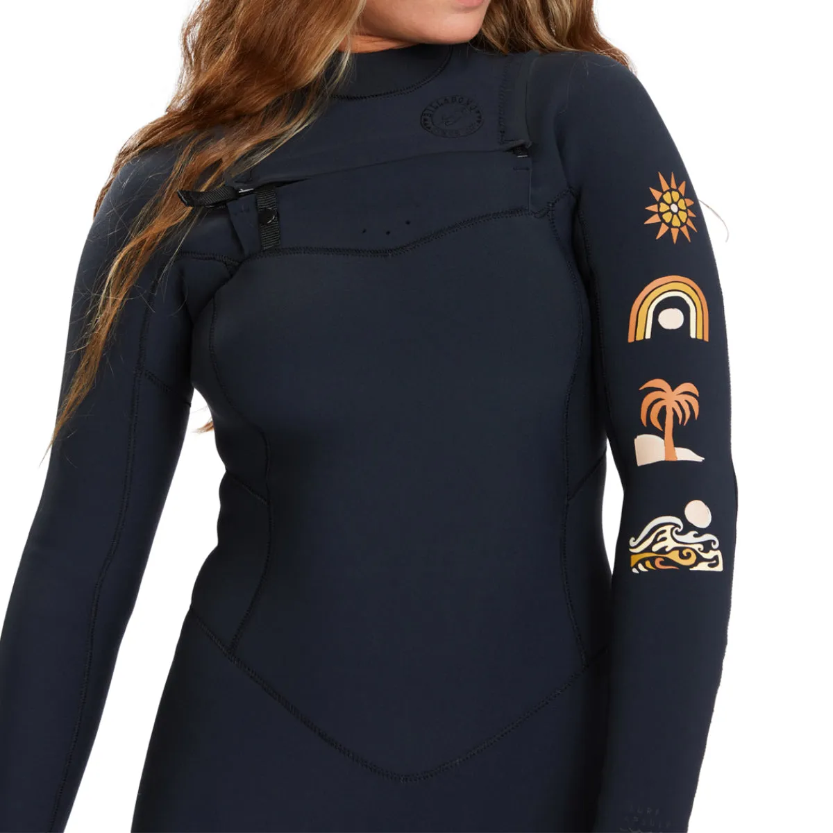 Billabong Women's Salty Dayz Natural 4/3 Chest Zip Wetsuit