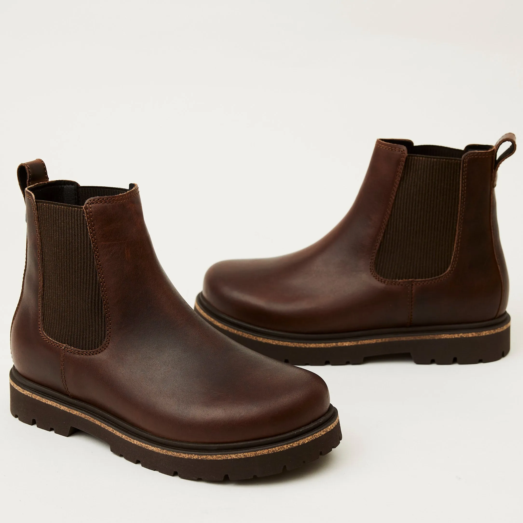 Birkenstock Brown Leather Chelsea Boots