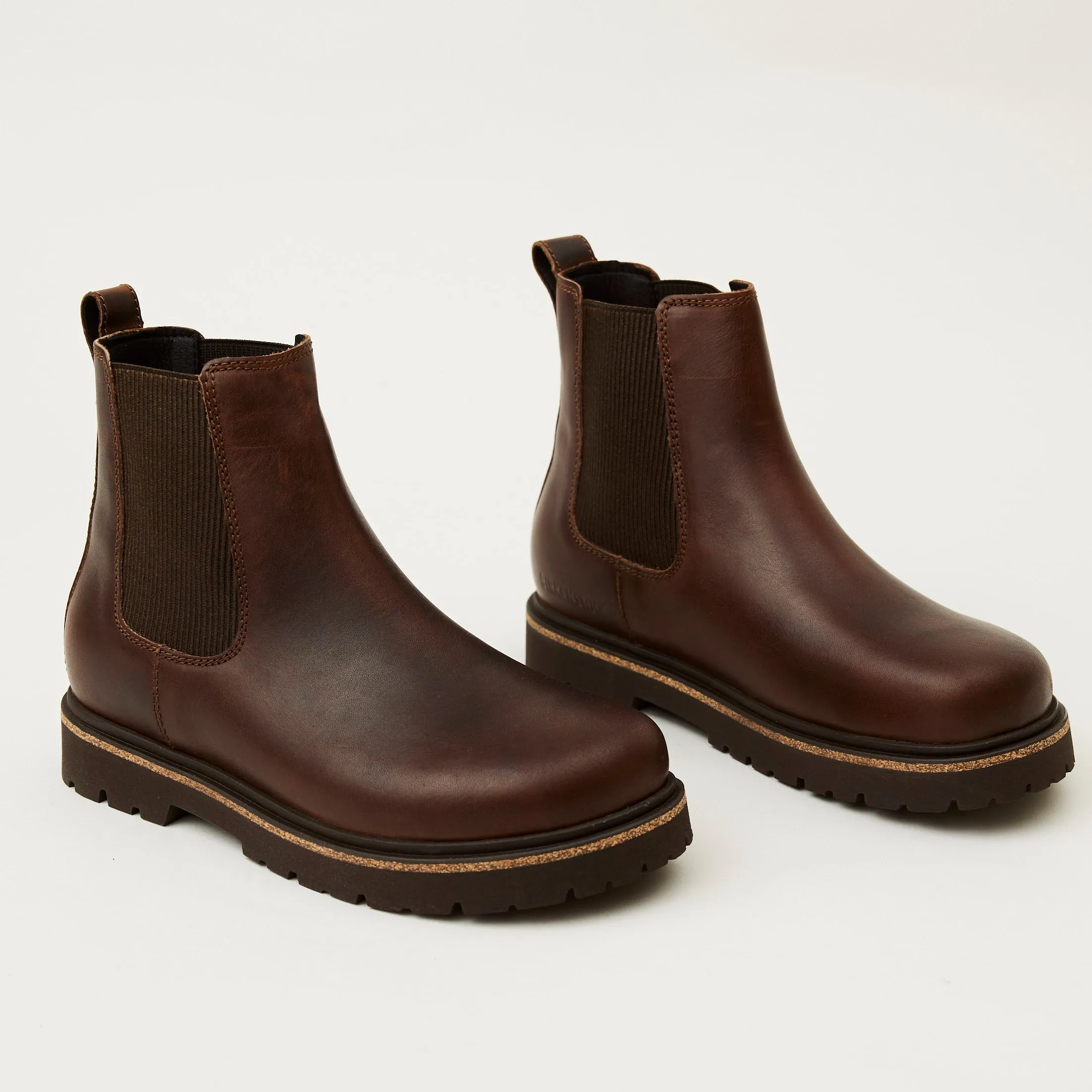 Birkenstock Brown Leather Chelsea Boots