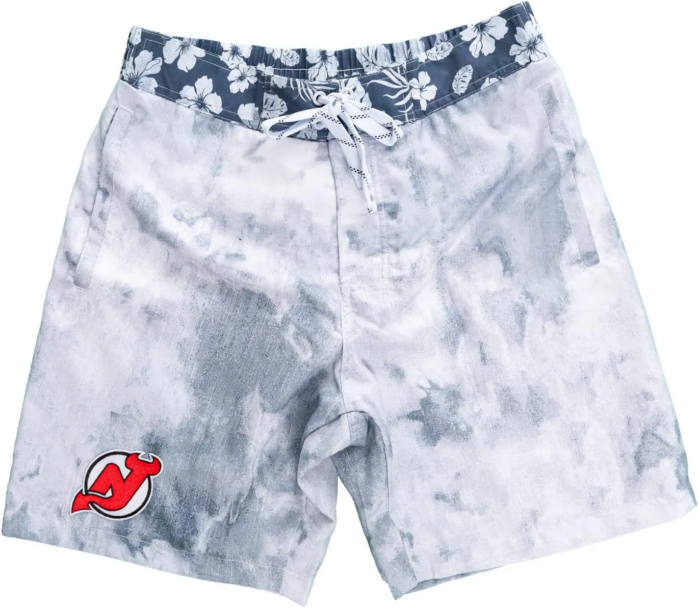 Calhoun NHL Mens Team Logo Watercolor Boardshort Swim Trunk