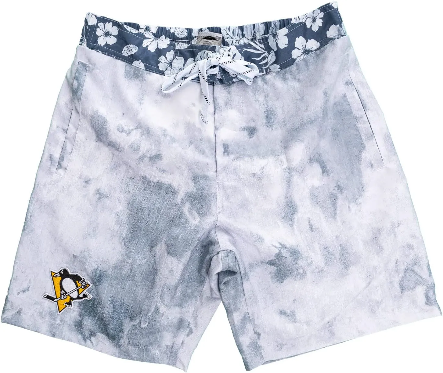 Calhoun NHL Mens Team Logo Watercolor Boardshort Swim Trunk