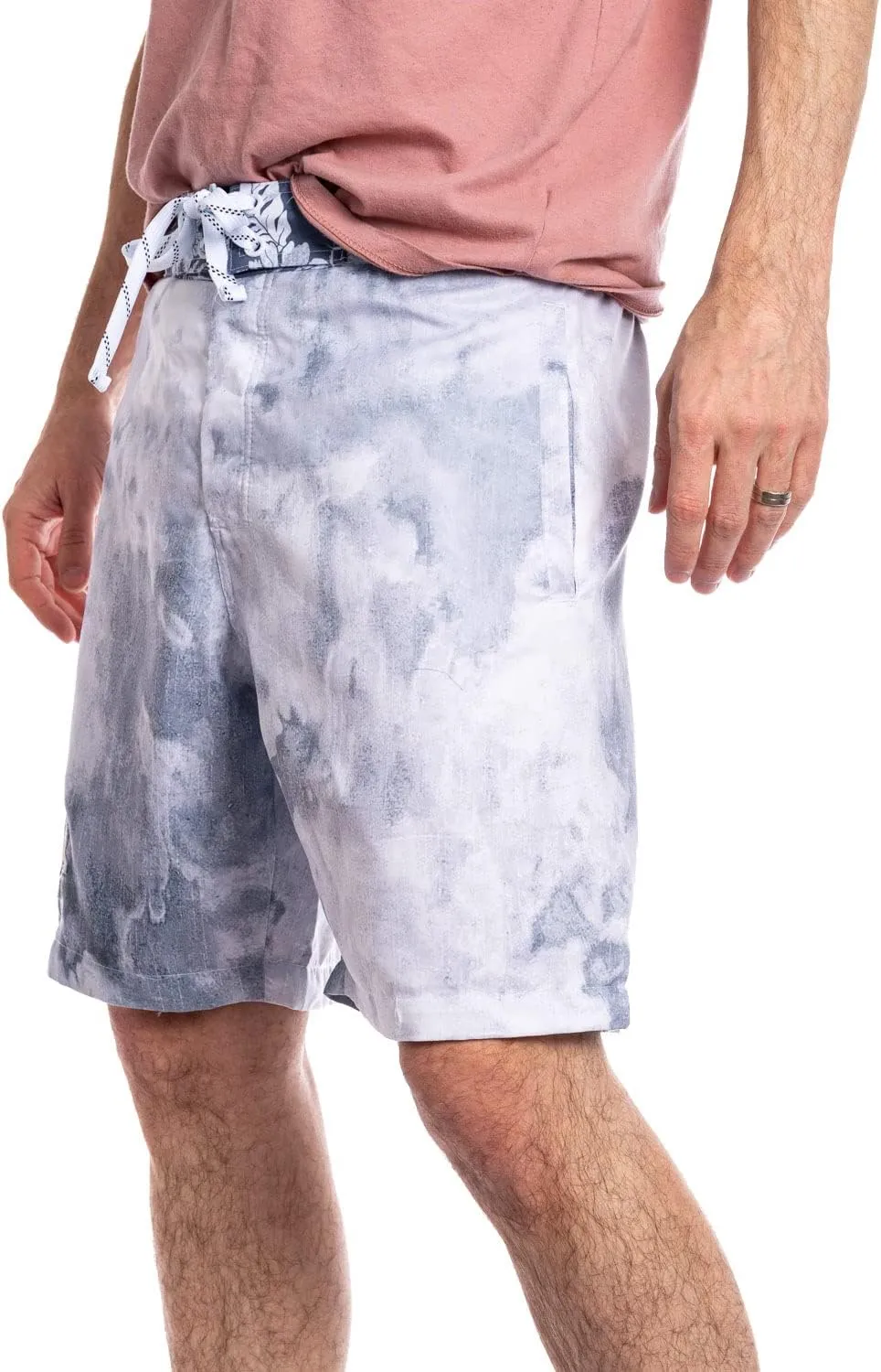Calhoun NHL Mens Team Logo Watercolor Boardshort Swim Trunk