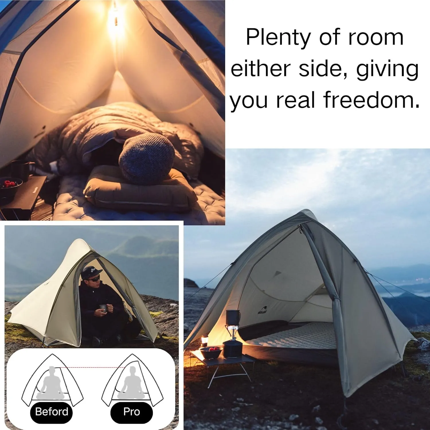 Cloud Up Pro 1 Lightweight Backpacking Tent