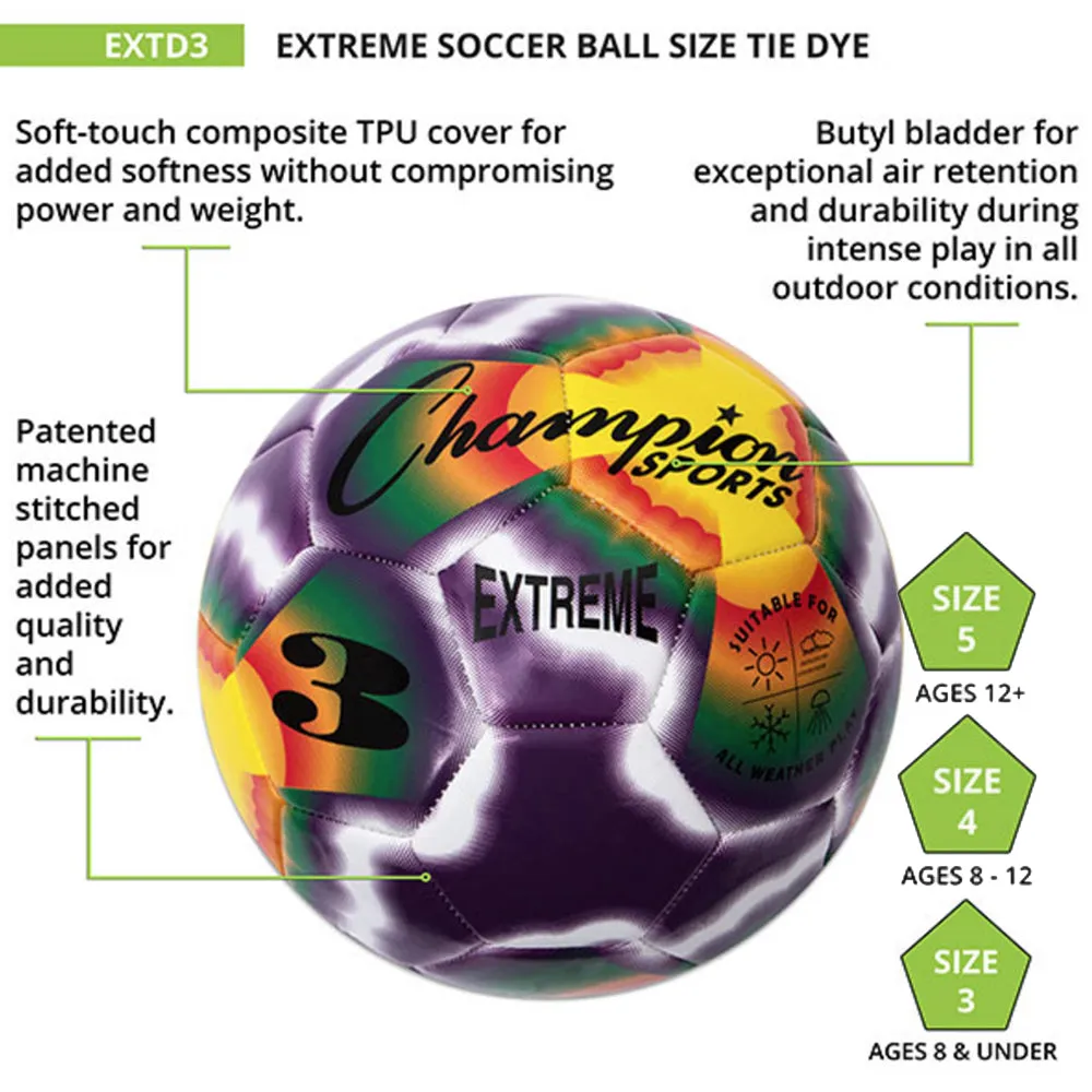 Extreme Tie-Dye Soccer Ball