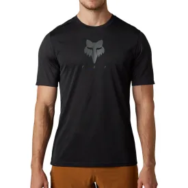 Fox Ranger Tru Dri Short Sleeve Mens Cycling Jersey - Black