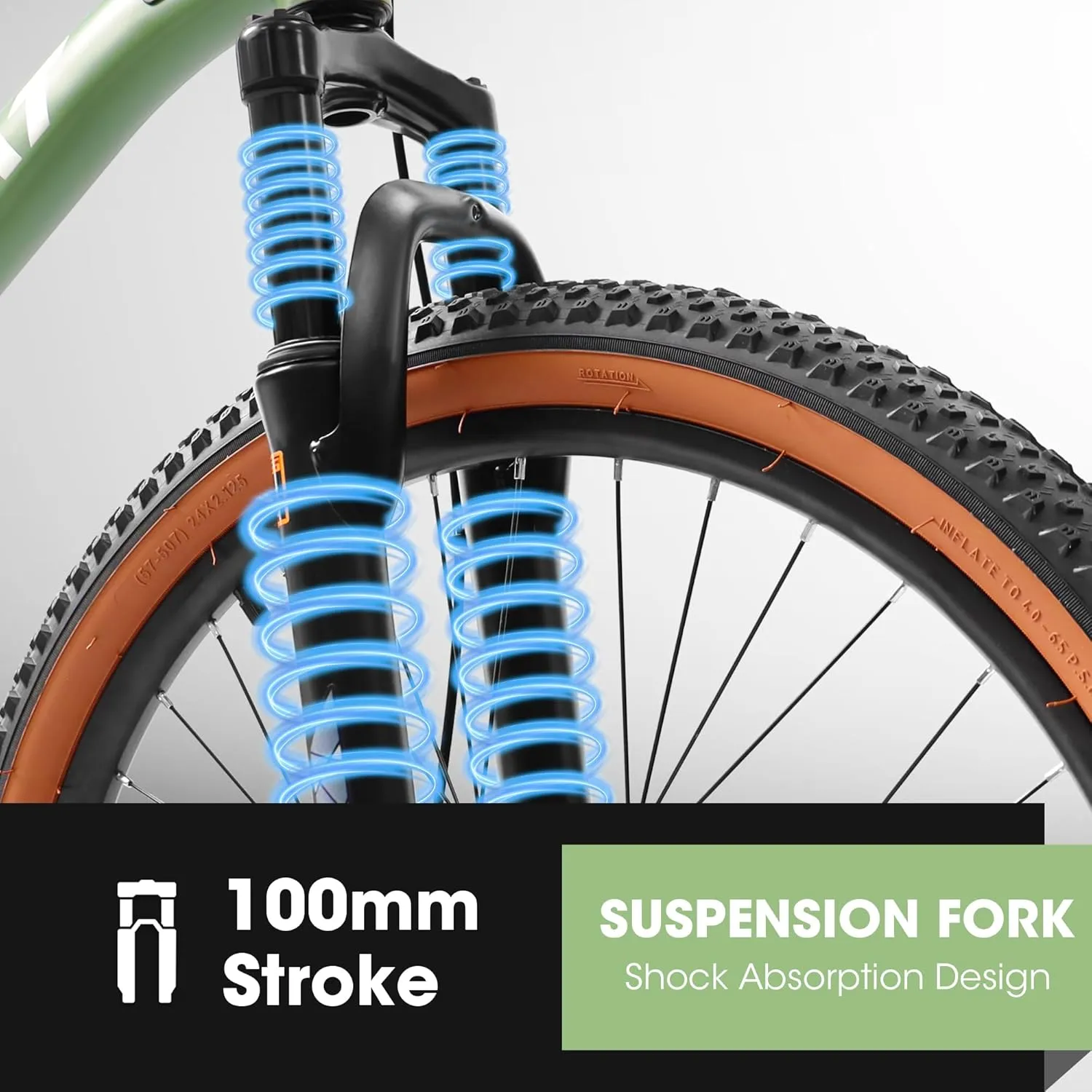 Full Dual Suspension Mountain Bike 24/26/27.5 Inch, Mountain Bike for Mens Womens, Student Work with 21-Speed Disc Trail Commuter City Snow Bicycles