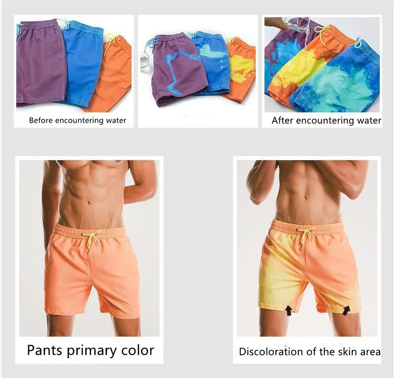 Hot selling Children's color changing quick-drying shorts