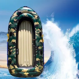 Inflatable Boat (for Adults), Foldable PVC Inflatable Fishing Boat, Heavy Duty Inflatable Canoe with 2 Paddle Holders, for Fishing, Diving
