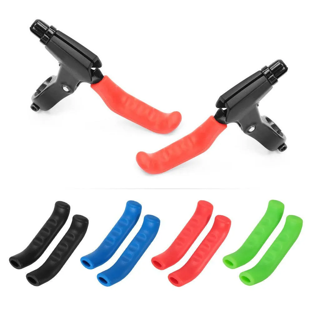 Lixada 2pcs Bike Brake Lever Covers Bicycle Grips Protectors Sleeves for Mountain Bike Road Bike