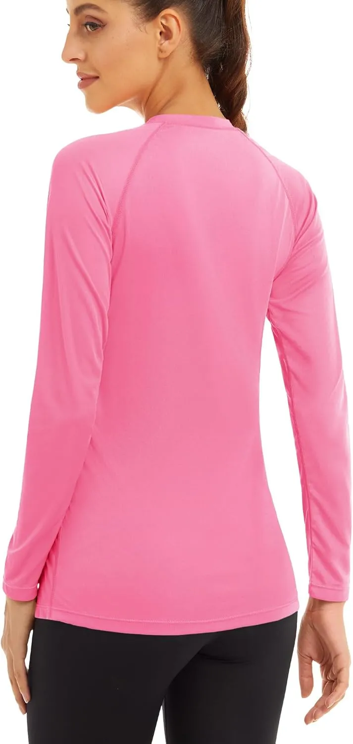 MAGCOMSEN Women's Long Sleeve Shirts UPF 50  Sun Protection Shirts for Hiking Fishing Workout Rash Guard
