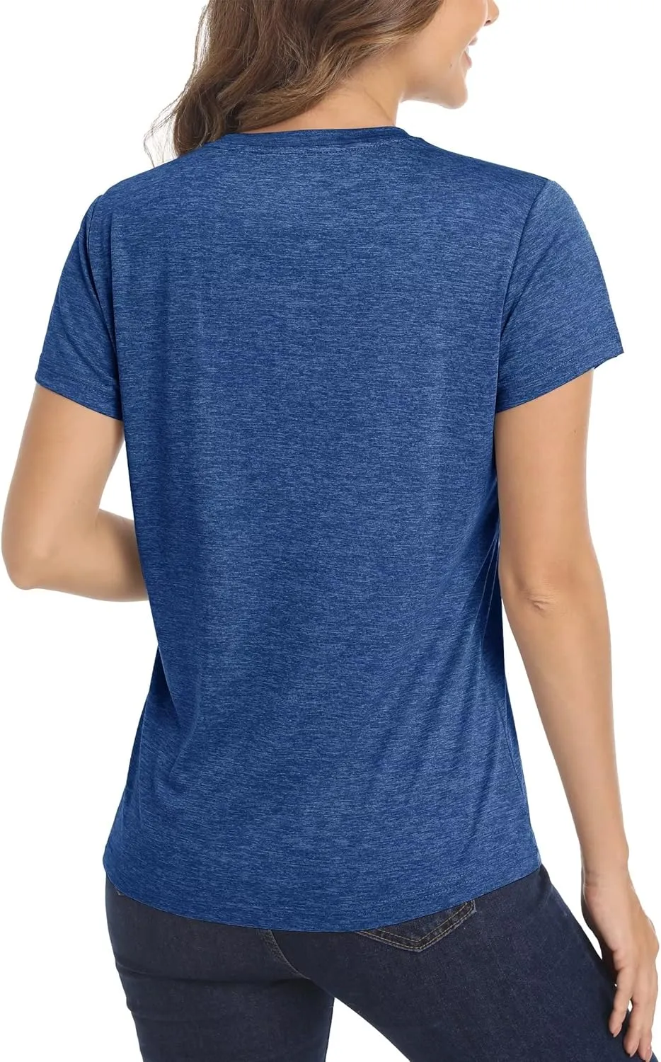 MAGCOMSEN Women's Short Sleeve Quick Dry T-Shirts Wicking Moisture Workout Athletic Running Shirts