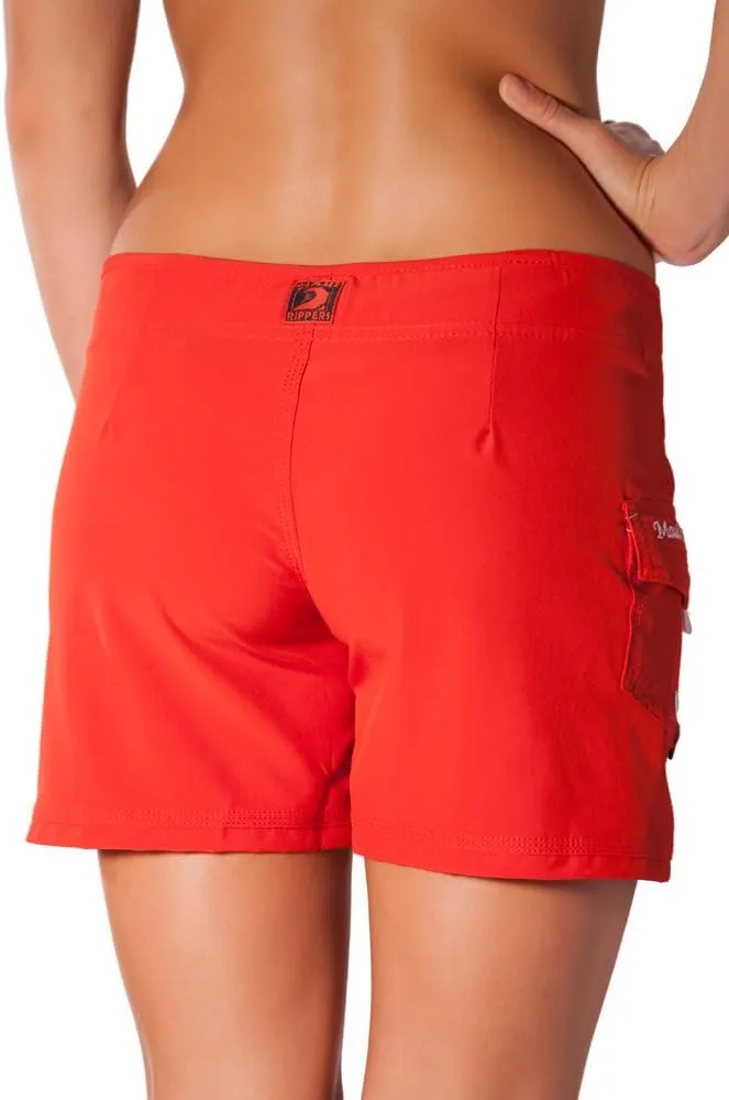 Maui Rippers Womens 5" 4-Way Stretch Swim Shorts Boardshorts