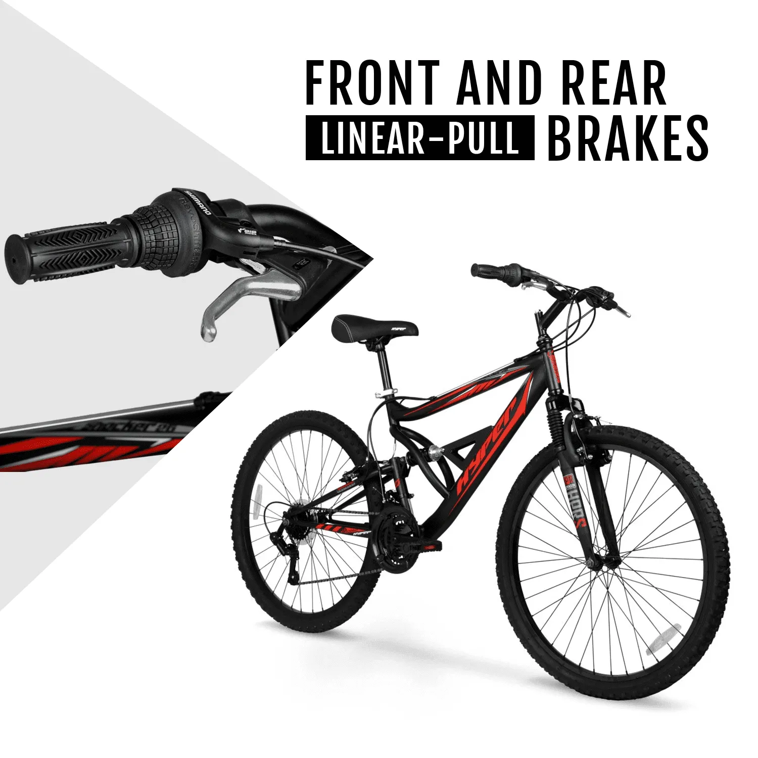 Men's 26" Shocker Mountain Bike, Black