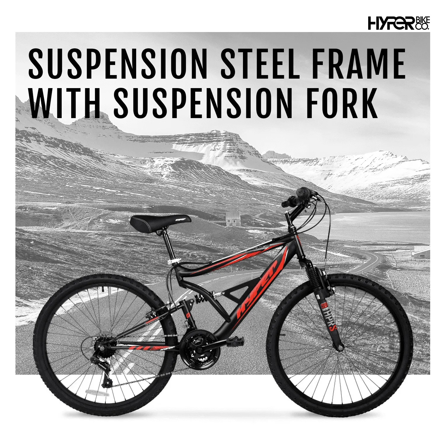 Men's 26" Shocker Mountain Bike, Black