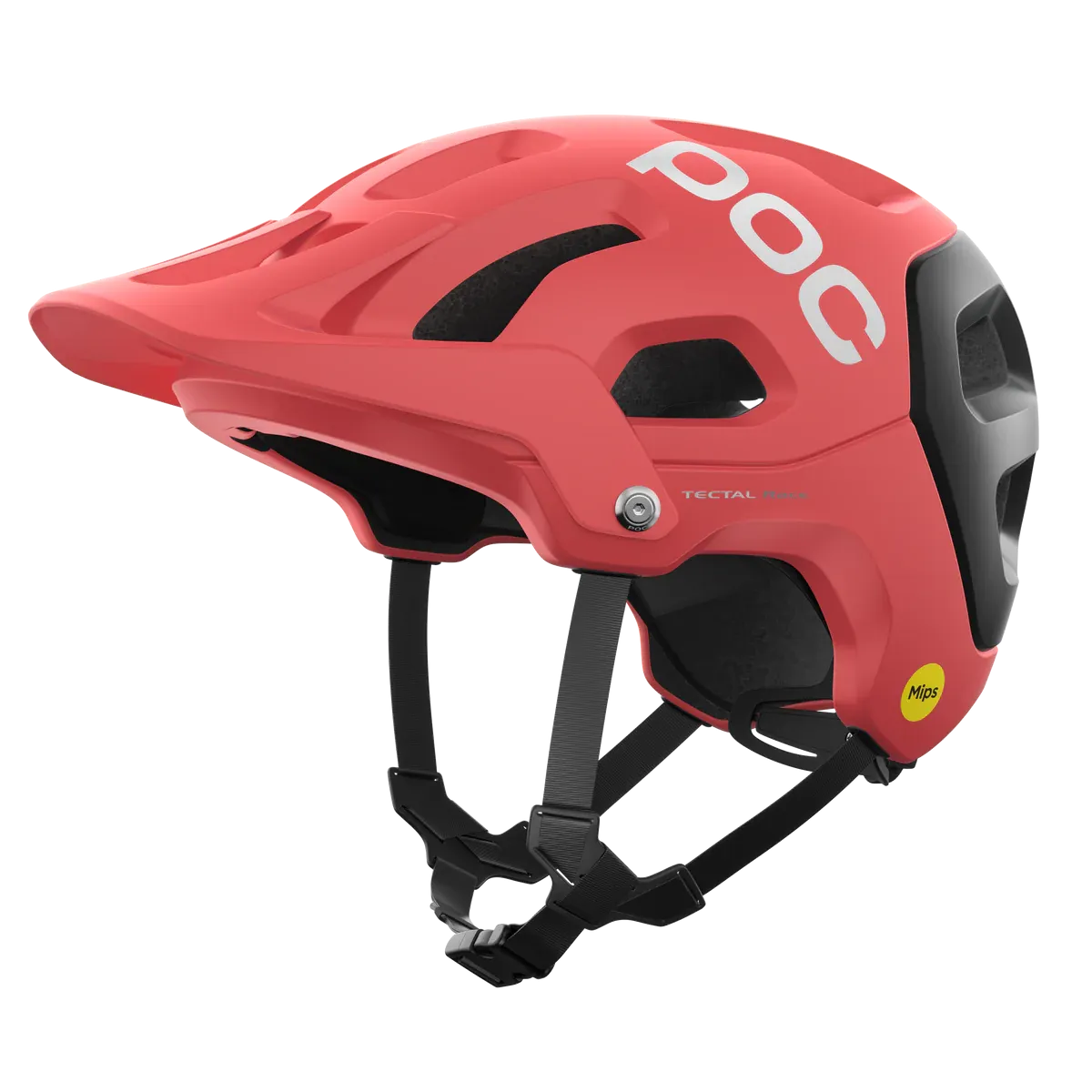 POC Tectal Race MIPS Helmet - Ammolite Coral/Uranium Black Matt