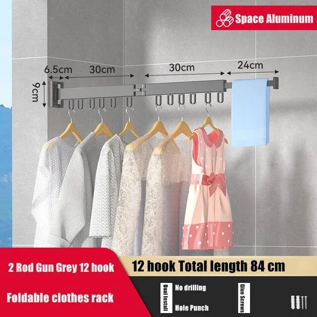 Retractable Cloth Drying Rack