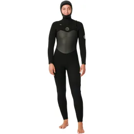 Rip Curl Women's Flashbomb 5/4 Hooded Chest Zip Wetsuit