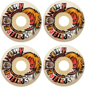 Spitfire Skateboard Wheels 59mm F4 99A Radial Full Nelly Morville Rough Cut Natural