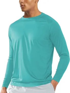 SWEET POISON Men's UPF 50  Sun Shirts Long Sleeve UV Protection Lightweight Dry Fit T-Shirt for Athletic Outdoor Tee