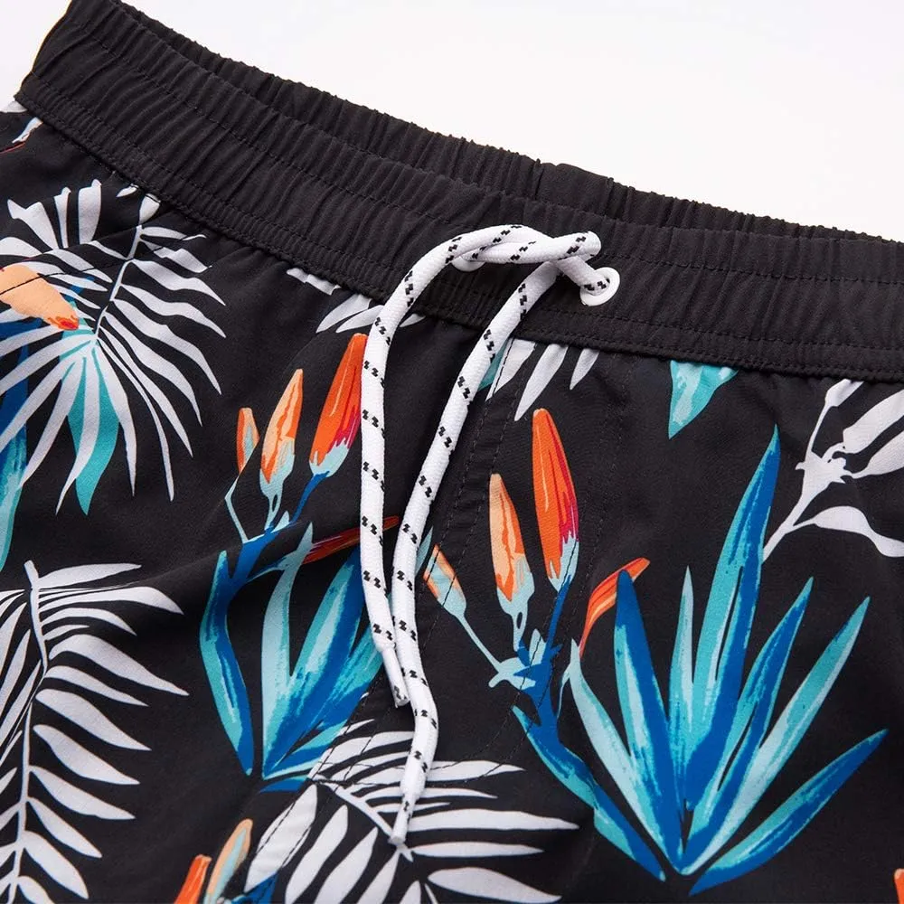 techcity Boys Teens Swim Trunks, Quick Dry Surfing Beach Sports Running Swim Shorts with Drawstring 6T to 18/20