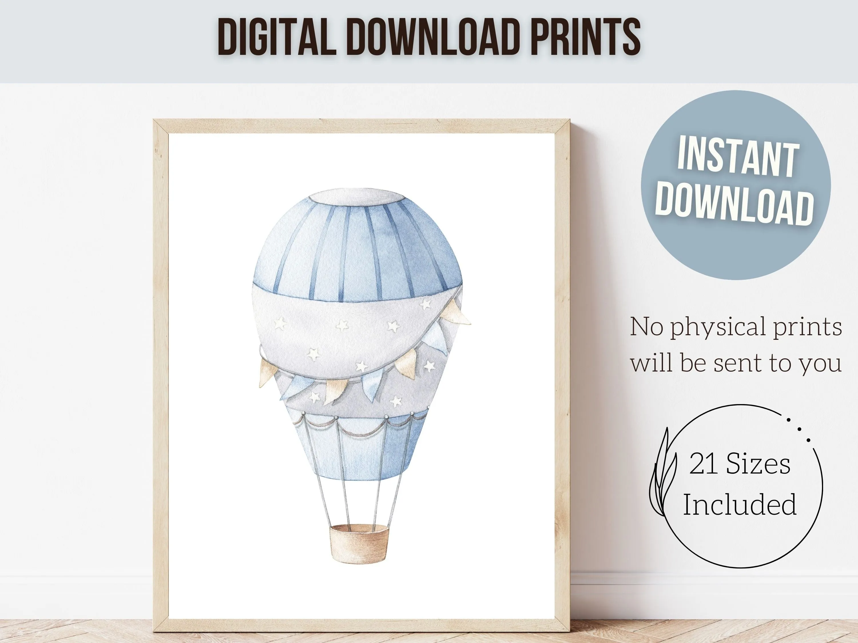 Transport Nursery Theme Print Set of 6
