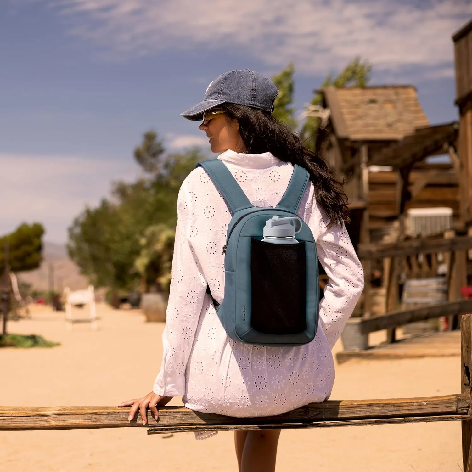 Travelon Anti-Theft The Voyages Small Backpack with XL Water Bottle Pocket