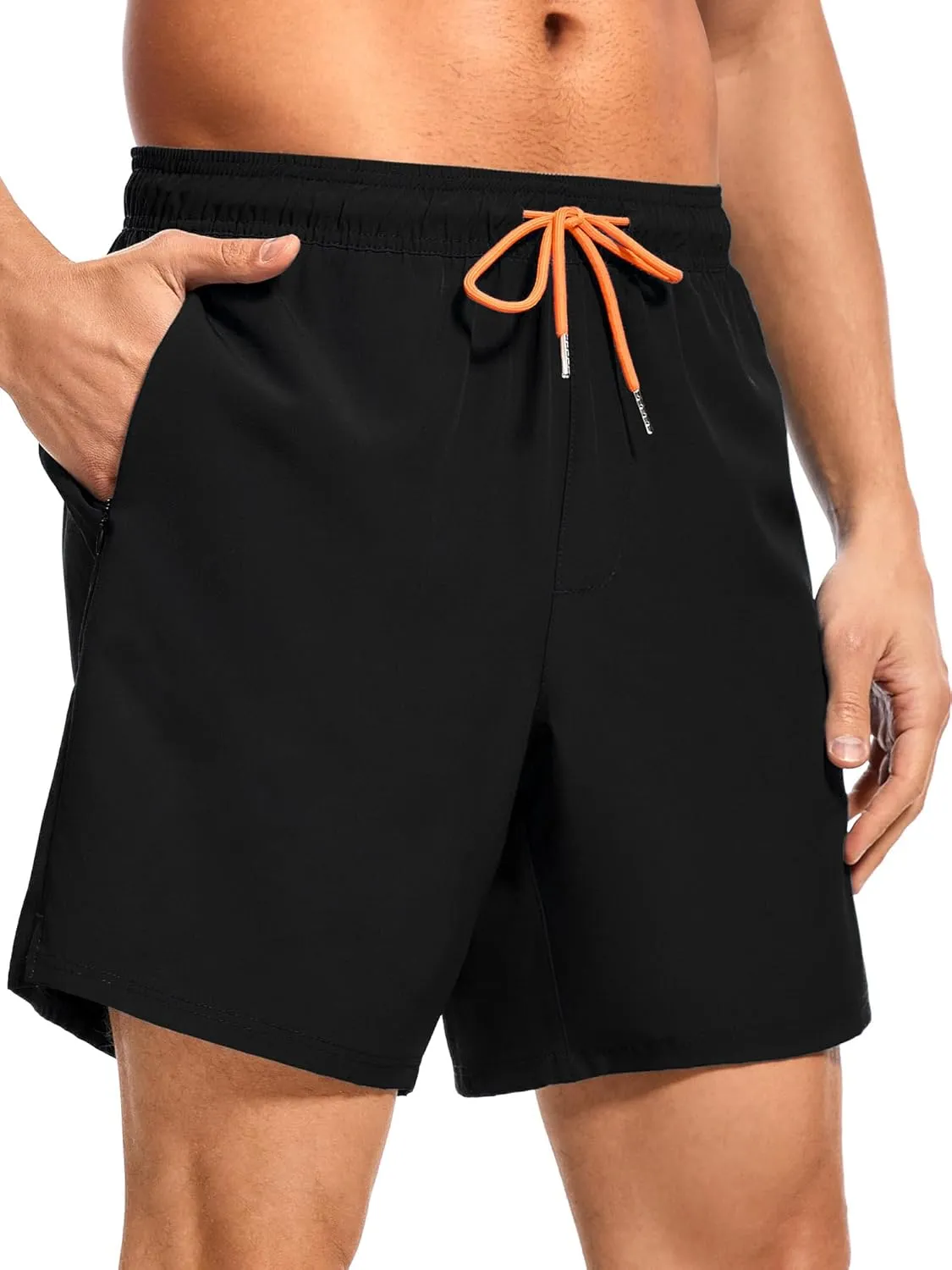 Ultrafun Mens Swim Trunks with Compression Liner 7 Inch Inseam Quick Dry 2 in 1 Swimming Board Shorts Swimsuit for Men