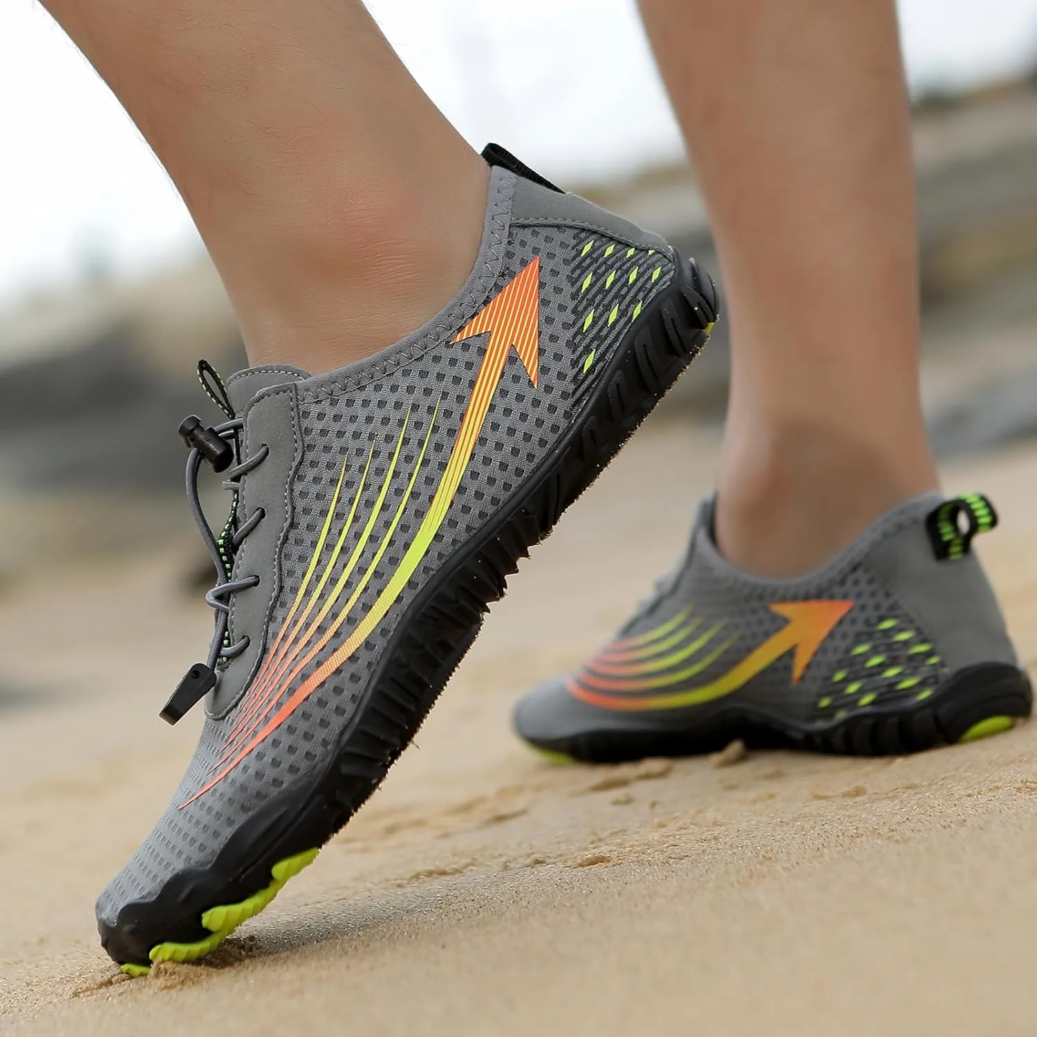 Unisex Mens Womens Athletic Hiking Water Shoes,Quick Dry Aqua Swim Shoes,Healthy & Non-Slip Breathable Barefoot Water Shoes Beach Footwear
