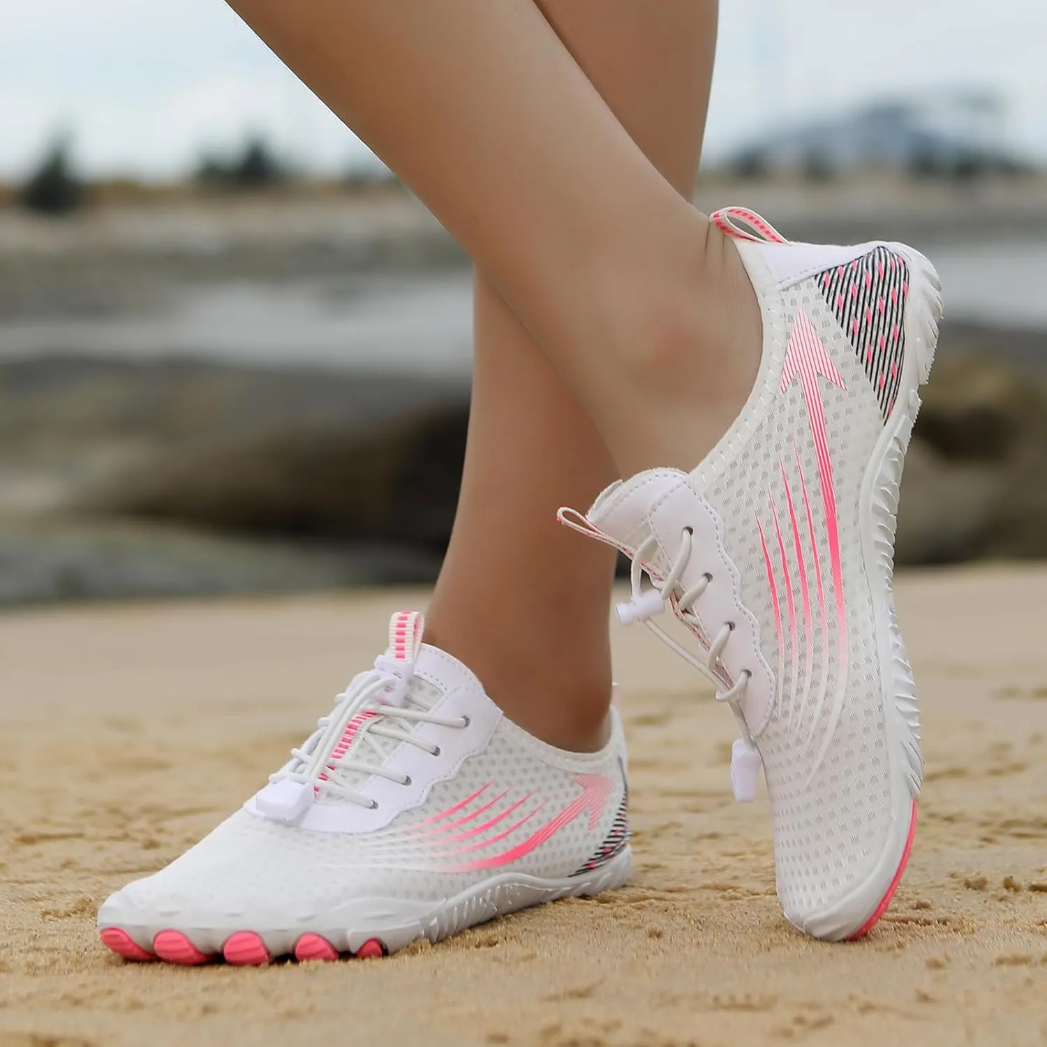 Unisex Mens Womens Athletic Hiking Water Shoes,Quick Dry Aqua Swim Shoes,Healthy & Non-Slip Breathable Barefoot Water Shoes Beach Footwear