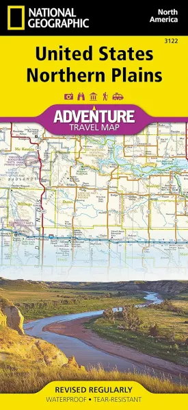 United States, Northern Plains Map (National Geographic Adventure Map, 3122) Map  Folded Map, January 1, 2022