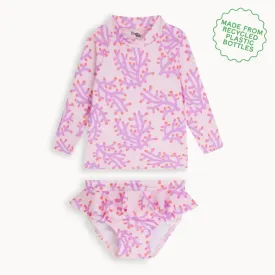 Wake Set - Pink Coral Rash Top & Bottom Set