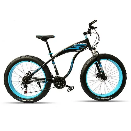 wolf's fang Mountain Bike bicycle fat bike 21 speed Aluminum alloy frame 26 inch  road Snow bikes Man Free shipping